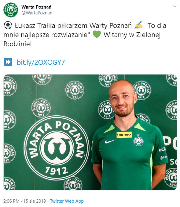 Łukasz Trałka ZAPREZENTOWANY w nowym klubie